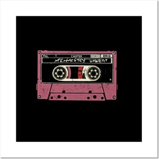 pink cassette Tape Posters and Art